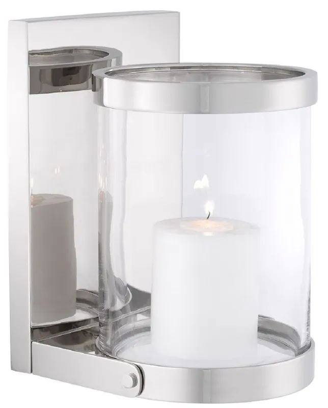 Kracherpreis Casa Padrino Luxus Wandkerzenleuchter Silber 17,5 x 19,5 x H. 25,5 cm - Wandkerzenhalter - Deko Accessoires