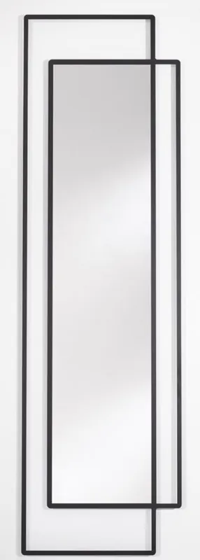 Casa Padrino Designer Wandspiegel Schwarz 50 x H. 170 cm - Wohnzimmer Spiegel - Garderoben Spiegel - Designer Spiegel - Luxus Kollektion Heißes Angebot