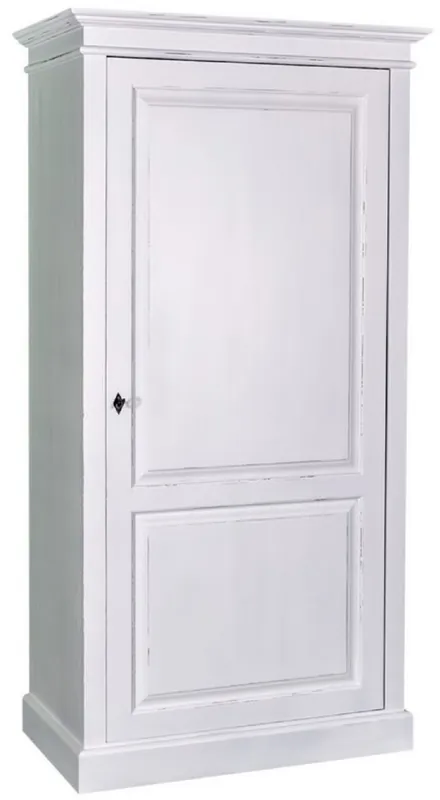 Online Kaufen Casa Padrino Landhausstil Kleiderschrank Antik Weiß 100 x 67 x H. 200 cm - Massivholz Schlafzimmerschrank mit Tür - Landhausstil Schlafzimmermöbel