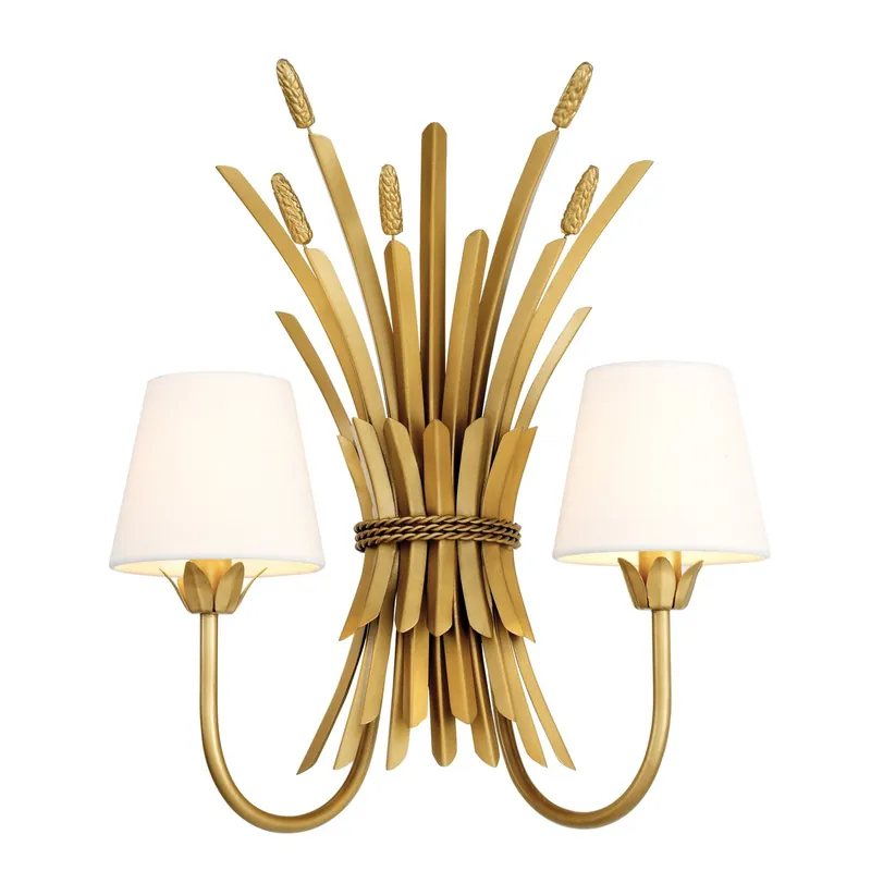 Casa Padrino Luxus Wandleuchte Antik Gold 47 x 24 x H. 53 cm - Hotel & Restaurant Wandlampe Zertifiziert