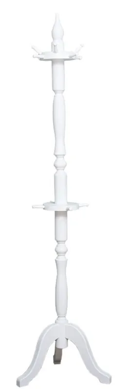 Casa Padrino Landhausstil Garderobenständer Weiß 59 x 59 x H. 200 cm - Massivholz Kleiderständer - Landhausstil Garderobenmöbel Super-Preis