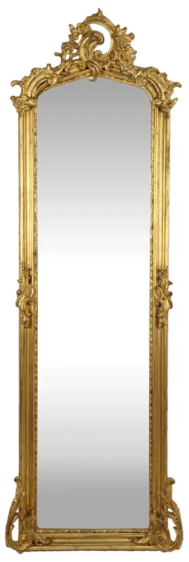 Casa Padrino Barock Spiegel Gold 55 x H. 175 cm - Antik Stil Wandspiegel - Barock Möbel Wochenendangebot