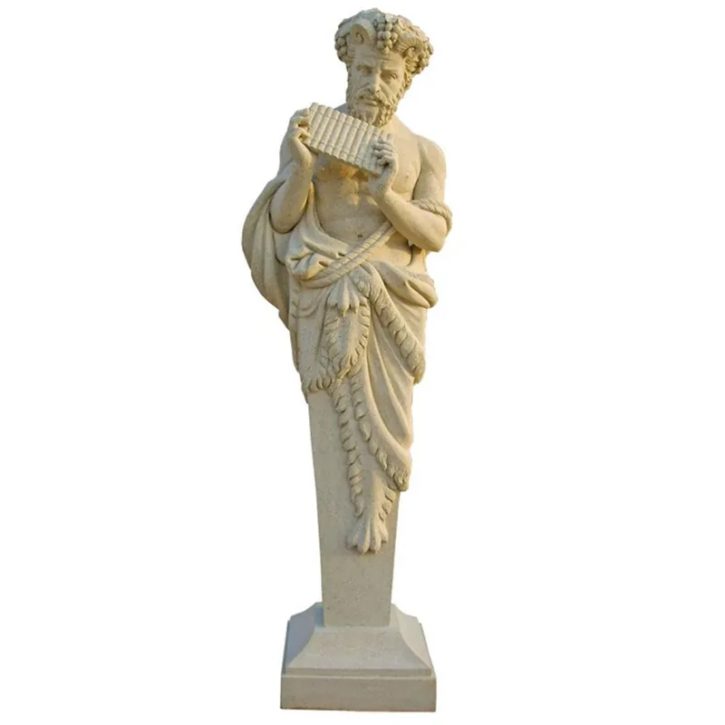 Casa Padrino Antik Stil Garten Deko Skulptur Sandfarben H. 190 cm Zertifiziert