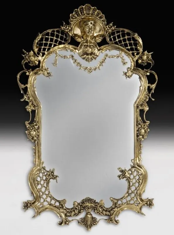 Preiswert Casa Padrino Luxus Barock Bronze Spiegel Gold H. 96 cm - Barock Möbel