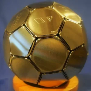 Casa Padrino Luxus Messing Fußball Gold Ø 27 cm - Luxus Deko Accessoires Top-Preis
