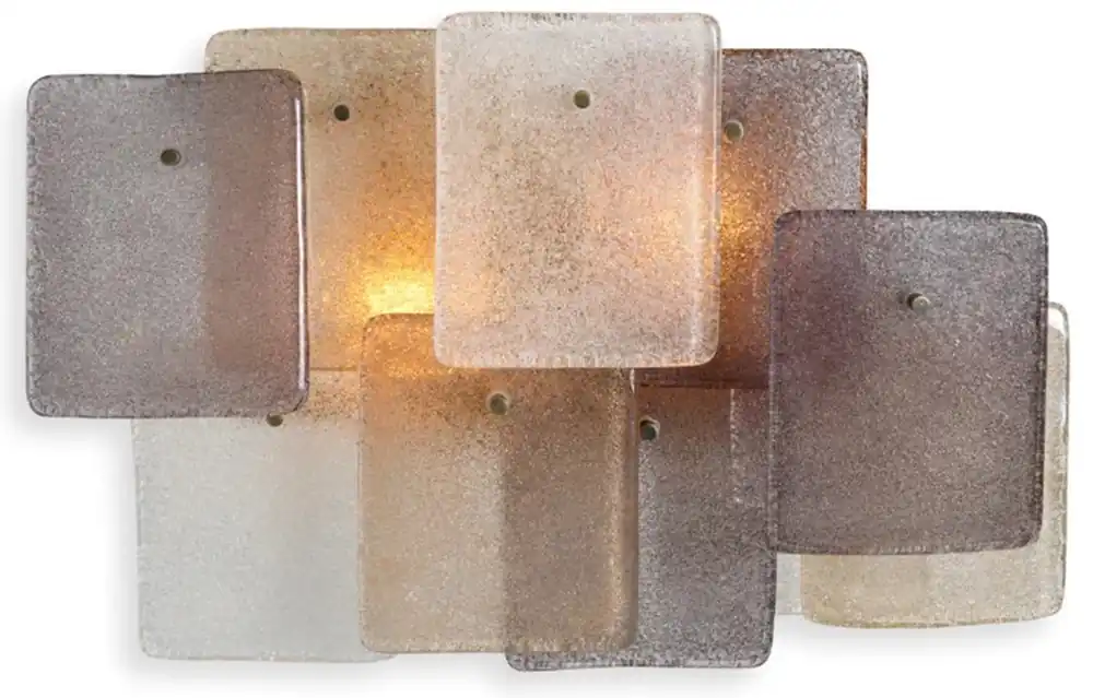 Preiswert Casa Padrino Luxus Wandleuchte Vintage Messing Finish / handgemachtes Glas B. 47,5 cm x T. 18 cm x H. 30 cm - Luxus Leuchten