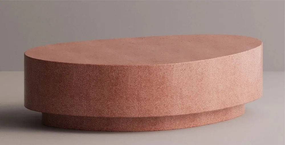 Super-Preis Casa Padrino Luxus Beton Couchtisch Rot 142 cm - Wohnzimmer & Garten Möbel