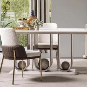Casa Padrino Luxus Esszimmer Set - 1 Esstisch und 6 Esszimmer Stühle - Esszimmer Möbel Mega-Angebot