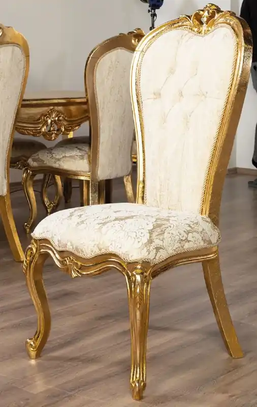 Sale Casa Padrino Luxus Barock Esszimmer Stuhl Weiß / Gold - Barockstil Esszimmer Möbel