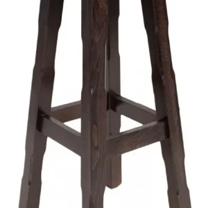 Casa Padrino Landhausstil Barhocker Dunkelbraun H. 80 cm - Massivholz Bar Möbel Markenware