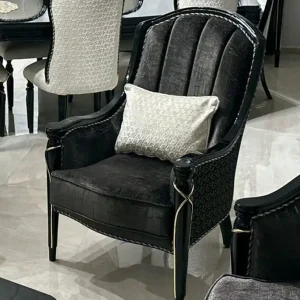 Must-Have Casa Padrino Luxus Barock Sessel Schwarz / Gold - Prunkvolle Barockstil Möbel