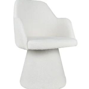 Letzte Chance Casa Padrino Luxus Esszimmer Stuhl mit Armlehnen Weiß H. 85 cm - Esszimmer Möbel