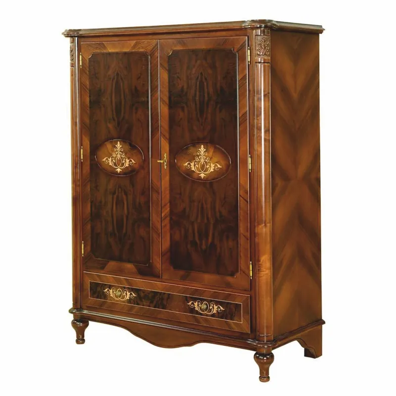 Casa Padrino Luxus Barock Barschrank Braun / Dunkelbraun H. 160 cm - Barockstil Bar Möbel Knallerangebot