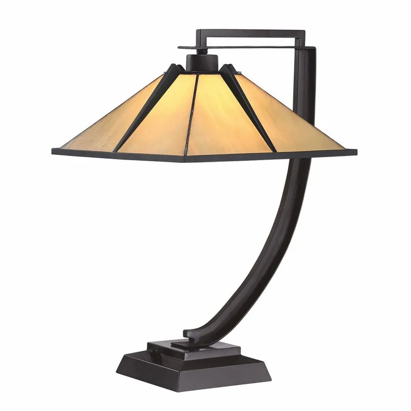 Schnäppchen Casa Padrino Luxus Tiffany Tischleuchte Creme / Bronze H. 54,8 cm - Tiffany Leuchten