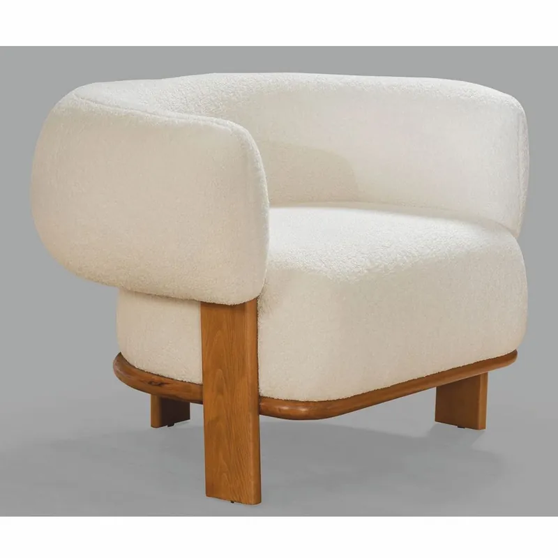 Casa Padrino Luxus Wohnzimmer & Hotel Sessel Weiß / Braun 100 x 80 x H. 70 cm - Luxus Möbel Nur Für Kurze Zeit