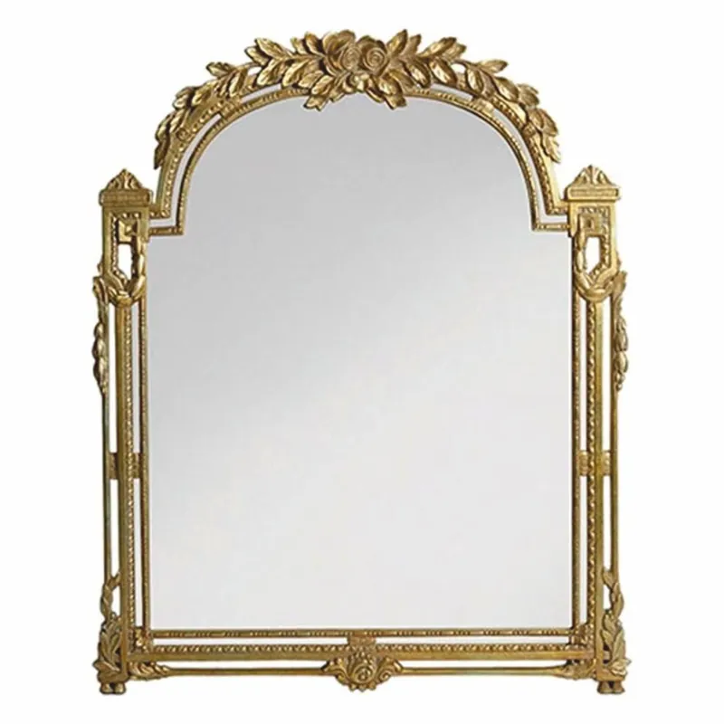 Bestseller Casa Padrino Luxus Barock Massivholz Spiegel Antik Gold H. 106 cm - Made in Italy