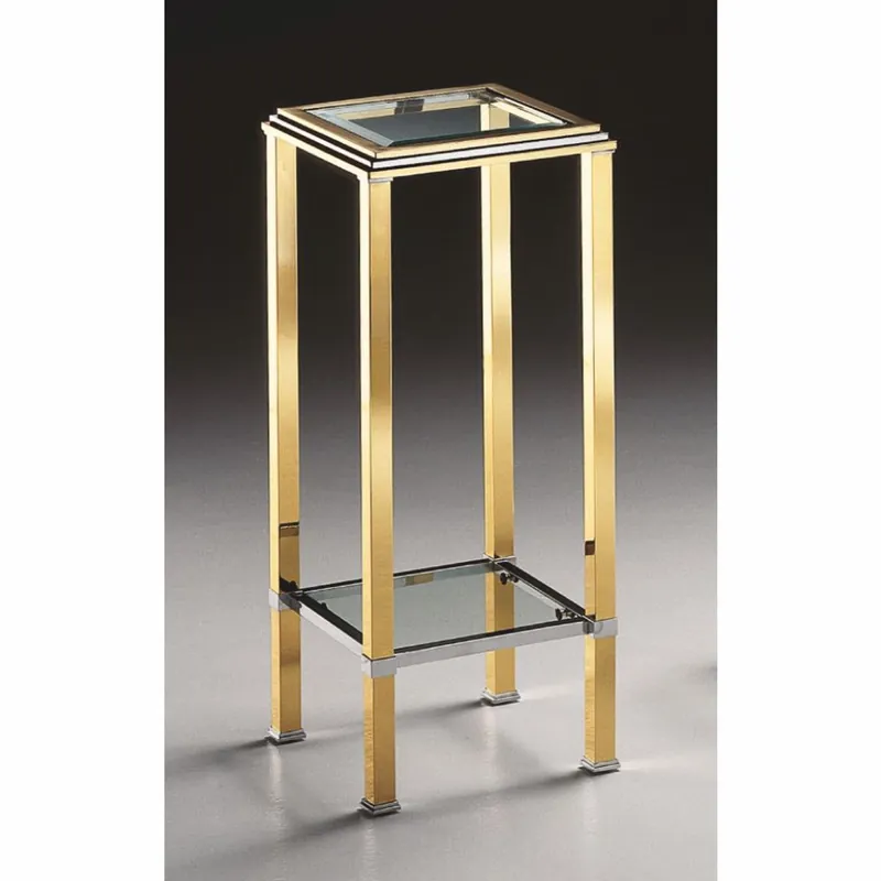 Meistverkauft Casa Padrino Luxus Messing Säule Gold / Silber H. 84 cm - Made in Italy