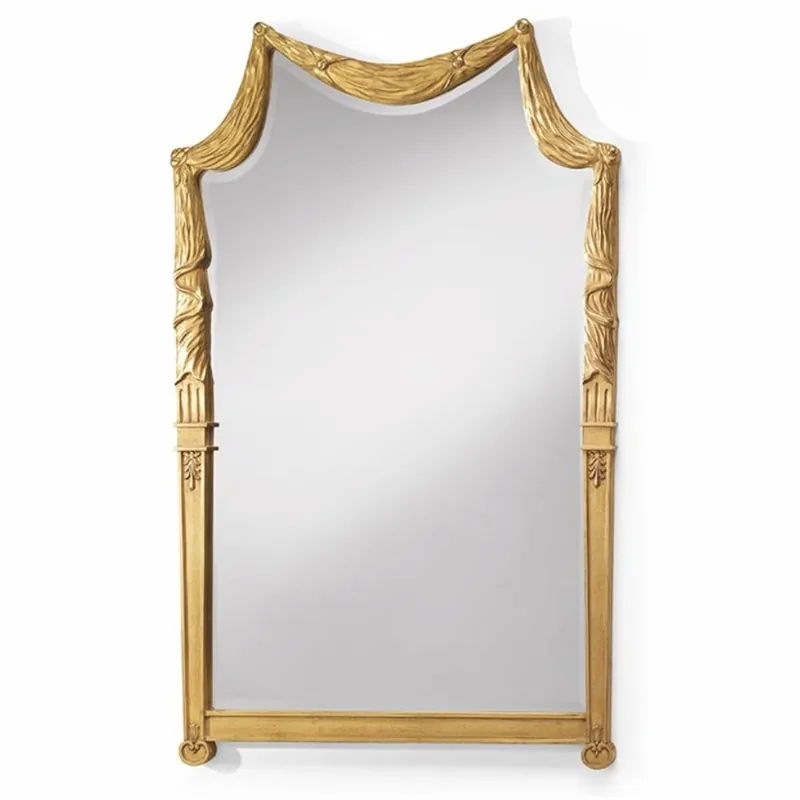 Preisreduziert Casa Padrino Luxus Barock Massivholz Spiegel Antik Gold H. 135 cm - Made in Italy