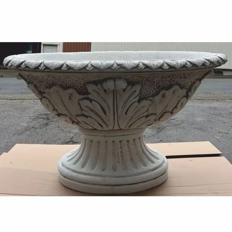 Sichere Zahlung Casa Padrino Luxus Barock Blumentopf Grau Ø 100 x H. 60 cm - Made in Italy