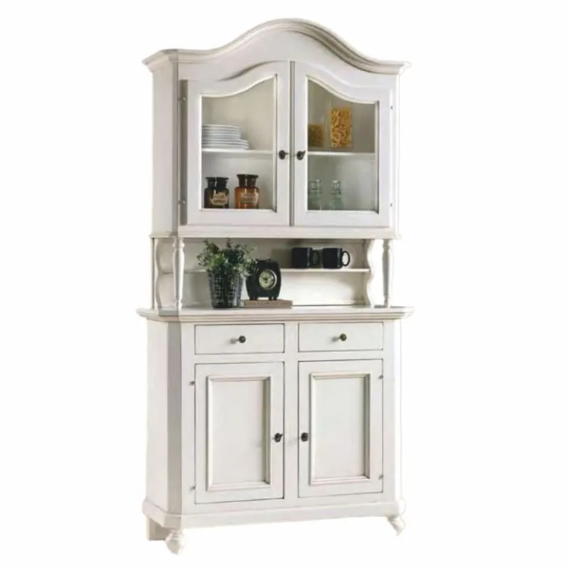 Casa Padrino Landhausstil Esszimmer Schrank Weiß H. 230 cm - Esszimmer Möbel Echt