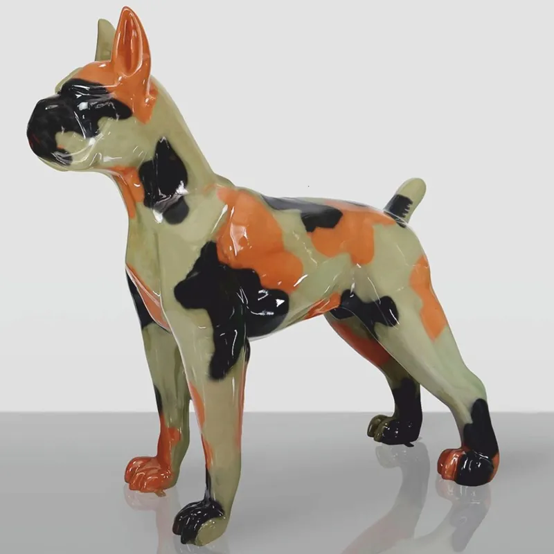 Sichere Zahlung Casa Padrino XXL Deko Skulptur Boxer Hund Camo 190 cm - Riesige Garten Figur