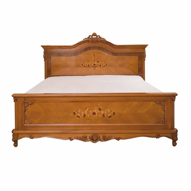 Casa Padrino Luxus Barock Doppelbett Braun - Prunkvolle Barockstil Schlafzimmer Möbel Nur Für Kurze Zeit
