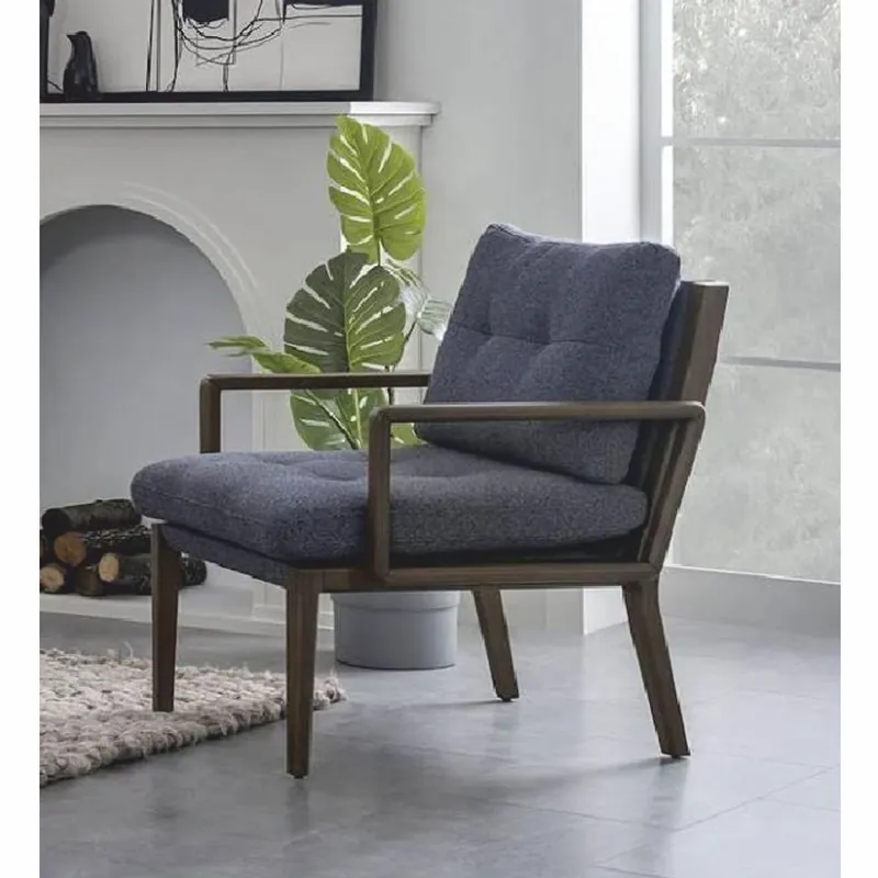 Neue Ware Casa Padrino Luxus Wohnzimmer & Hotel Sessel Blau / Braun 65 x 85 x H. 85 cm - Luxus Möbel