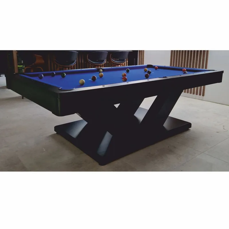 Letzte Chance Casa Padrino Luxus Pool Billardtisch / Esstisch 8ft Schwarz / Blau