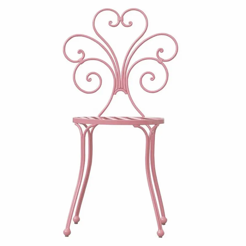 Versand Am Gleichen Tag Casa Padrino Jugendstil Gartenstuhl Rosa H. 89 cm - Jugendstil Garten Möbel