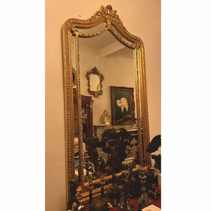 Casa Padrino Barock Spiegel Gold H. 200 cm - Prunkvolle Barock Möbel Sofort Bestellen