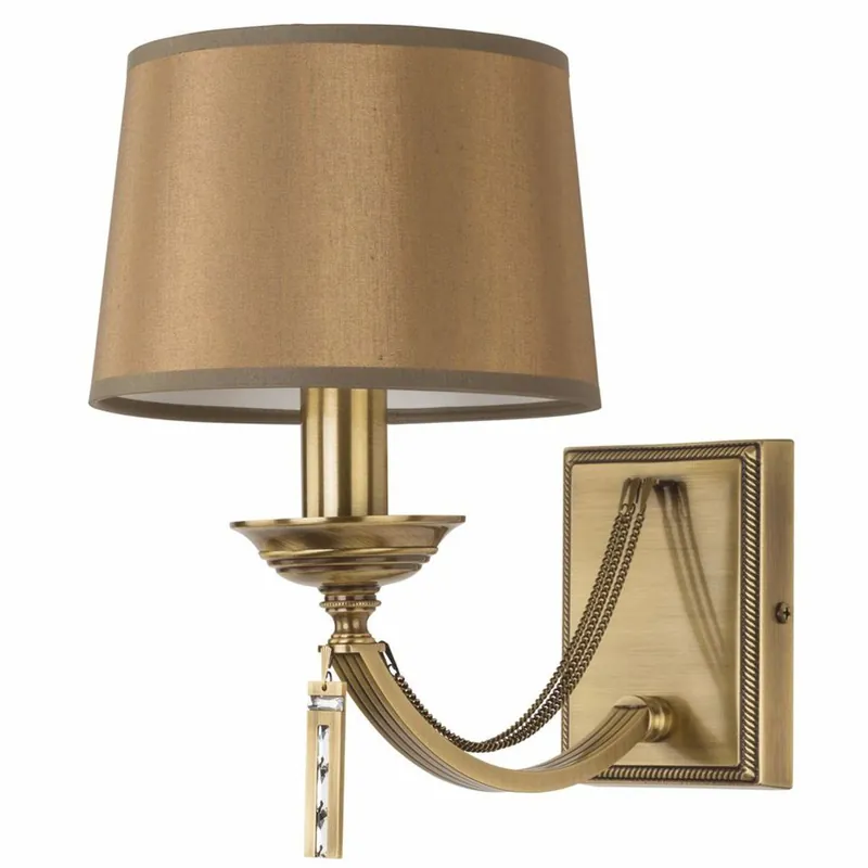 Neu Im Sortiment Casa Padrino Luxus Barock Wandleuchte Messing mit Patina / Braun H. 27 cm