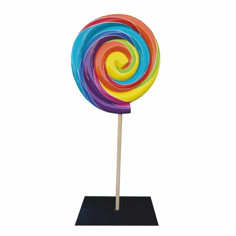 Casa Padrino XXL Deko Lolly Bunt / Schwarz H. 200 cm - Weihnachts Dekoration Preisknaller