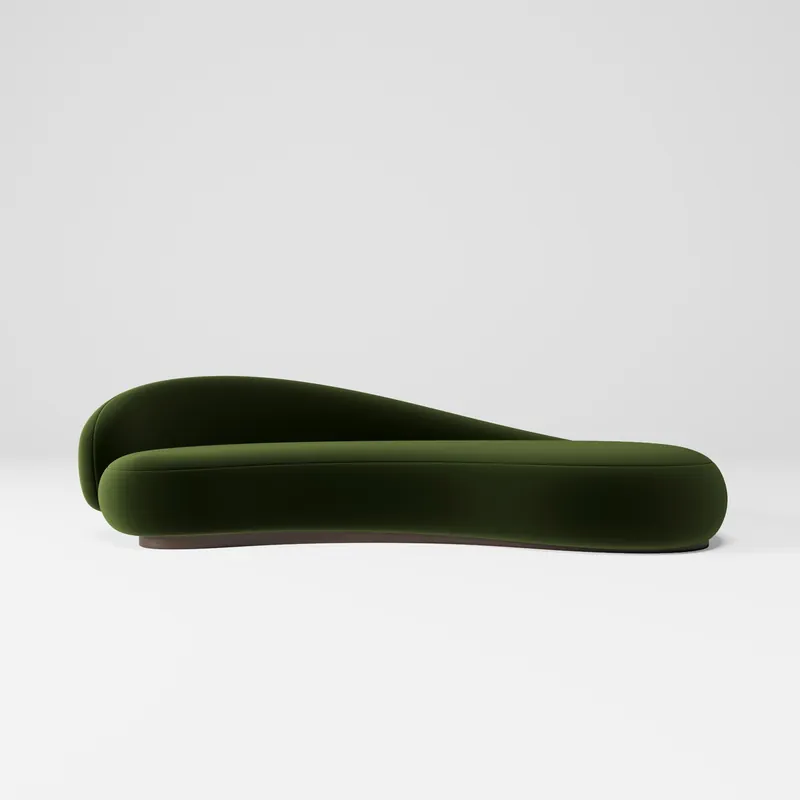 Sichere Zahlung Casa Padrino Luxus Samt Sofa Linke Seite Grün / Dunkelbraun 280 cm - Wohnzimmer & Hotel Möbel