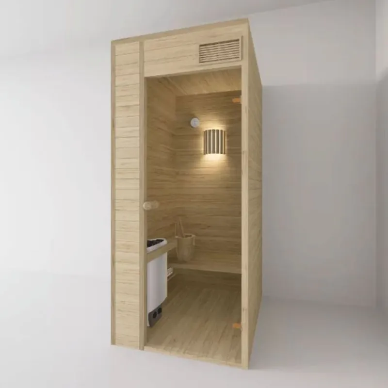 Schneller Versand Casa Padrino Luxus Innensauna Naturfarben 100 x 100 x H. 190 cm - Massivholz Minisauna