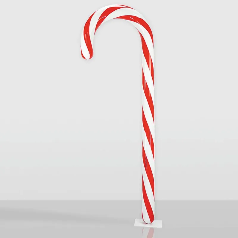 Heißes Angebot Casa Padrino XXL Deko Zuckerstange Weiß / Rot H. 235 cm - Weihnachts Dekoration