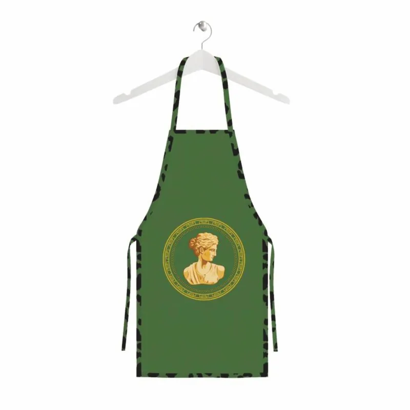 Wochenendangebot Casa Padrino Luxus Küchenschürze / Kochschürze Barock Frauenbüste Grün 80 cm