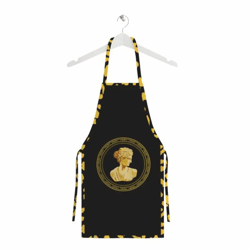 Versand Am Gleichen Tag Casa Padrino Luxus Küchenschürze / Kochschürze Barock Frauenbüste Schwarz 80 cm