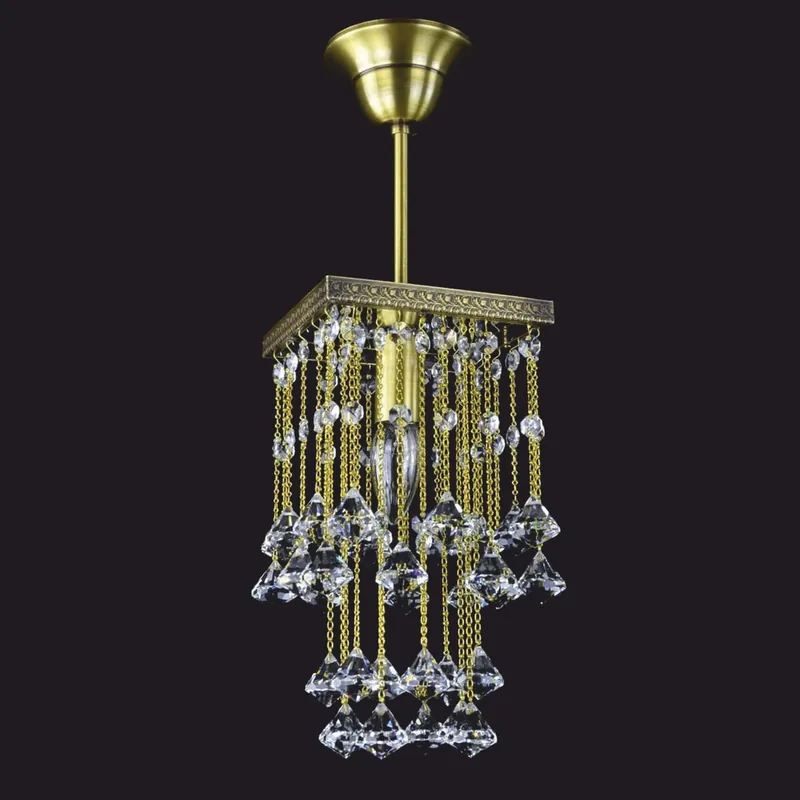 Casa Padrino Luxus Barock Kristall Hängeleuchte Gold H. 30 cm - Barock Interior Neu Im Sortiment