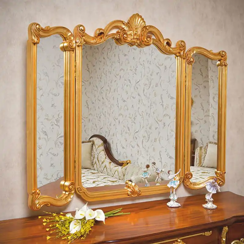 Meistverkauft Casa Padrino Luxus Barock Schminktisch Spiegel Gold 135 x H. 113 cm - Made in Italy