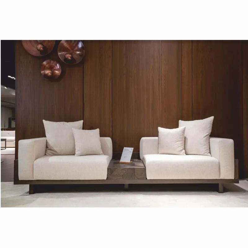 Casa Padrino Luxus Sofa Creme / Dunkelbraun 260 cm - Wohnzimmer & Hotel Möbel Geprüft