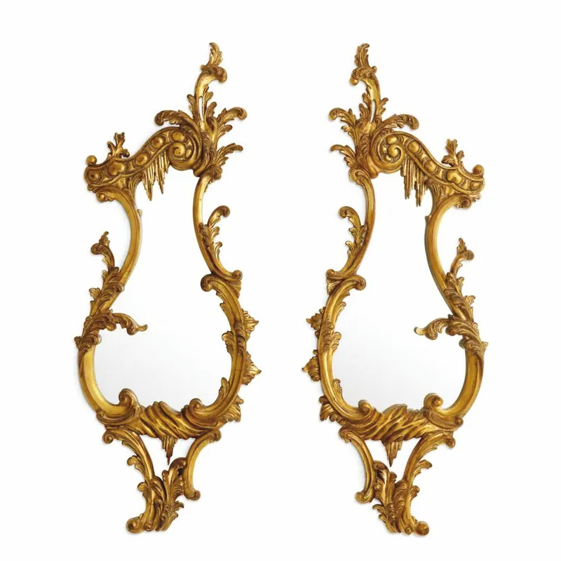 Casa Padrino Luxus Barock Spiegel Set Antik Gold H. 80 cm - Barockstil Möbel Bestpreis