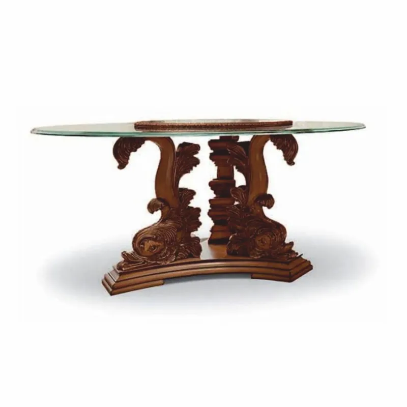 Casa Padrino Luxus Barock Esstisch Braun Ø 170 cm - Barock Möbel - Made in Italy Sonderaktion