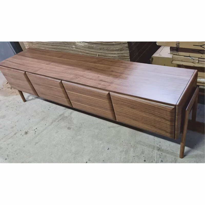 Sonderaktion Casa Padrino Luxus TV Schrank mit 4 Türen Braun 220 cm - Wohnzimmer Möbel