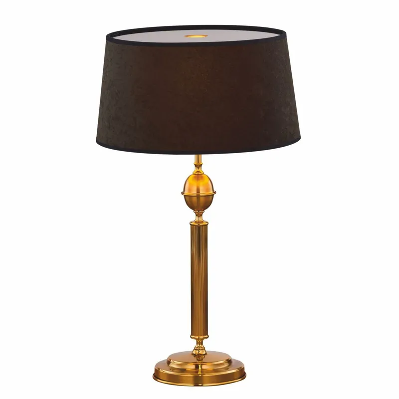 Casa Padrino Luxus Jugendstil Tischleuchte Gold / Braun / Schwarz H. 60 cm Beliebt