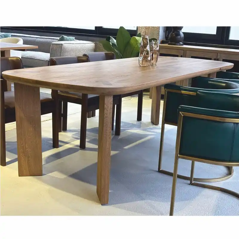 Casa Padrino Luxus Eichenholz Esstisch Braun 240 cm - Esszimmer Möbel Online Kaufen