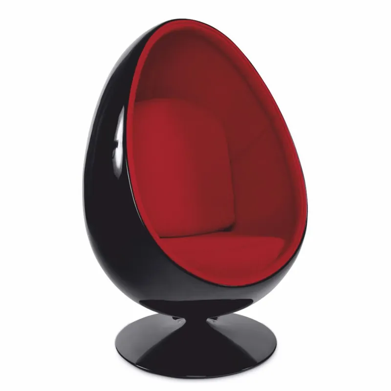 Expressversand Casa Padrino Luxus Drehsessel Schwarz / Rot H. 133 cm - Luxus Möbel