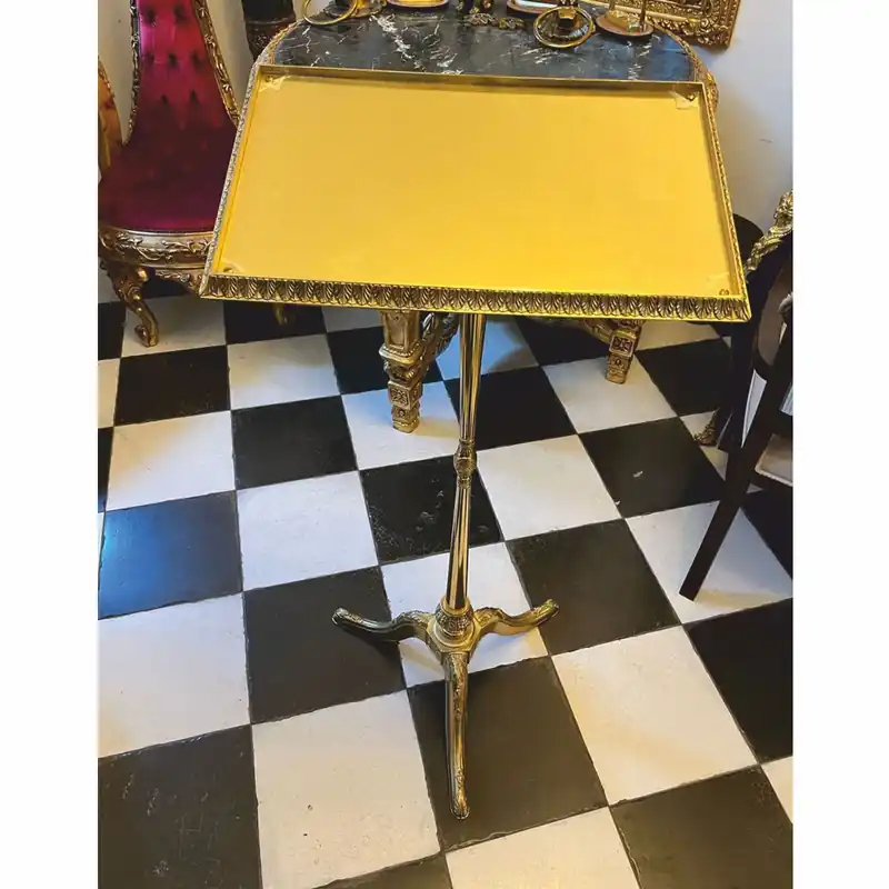 Casa Padrino Luxus Barock Messing Notenständer H. 120 cm - Made in Italy Sichere Zahlung
