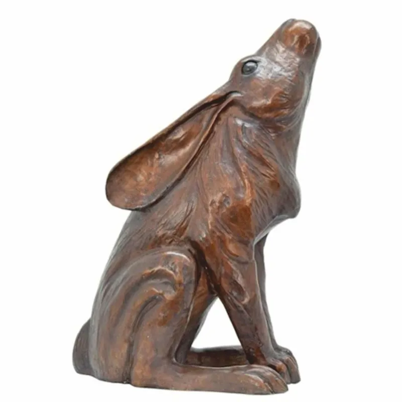 Preiswert Casa Padrino Bronze Deko Skulptur Hase Braun H. 42 cm - Bronze Garten Figur