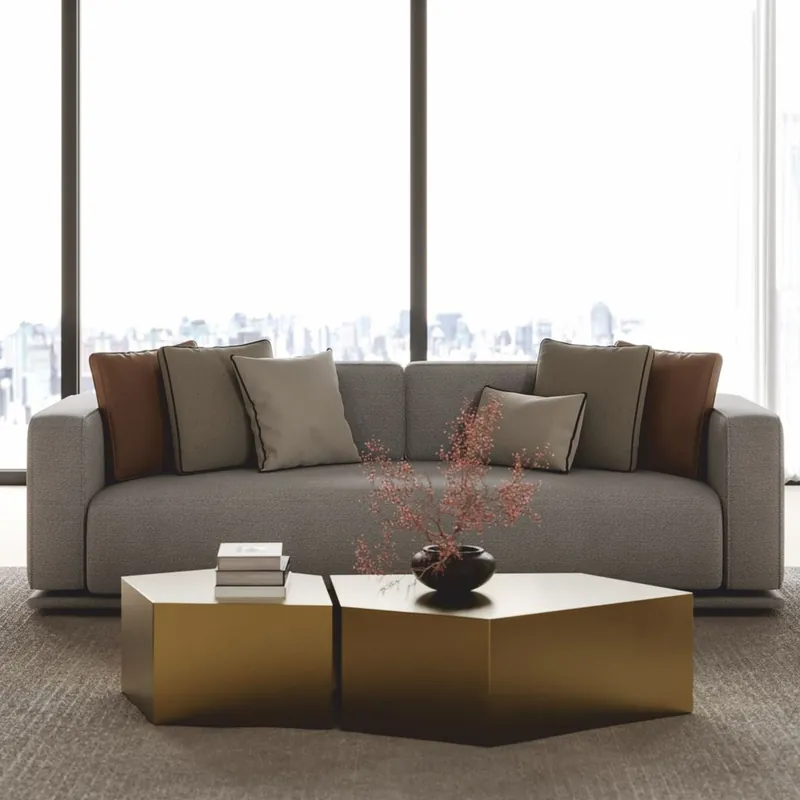 Casa Padrino Luxus Sofa Grau 225 cm - Hotel & Wohnzimmer Möbel Schnäppchen
