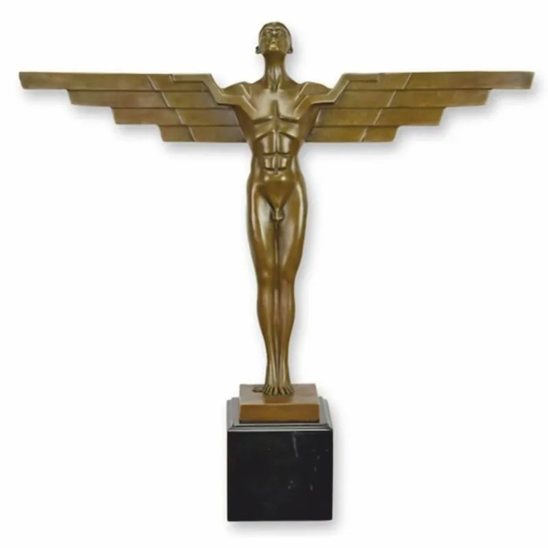 Kracherpreis Casa Padrino Art Deco Bronze Skulptur H. 43,7 cm - Wohnzimmer & Schreibtisch Deko